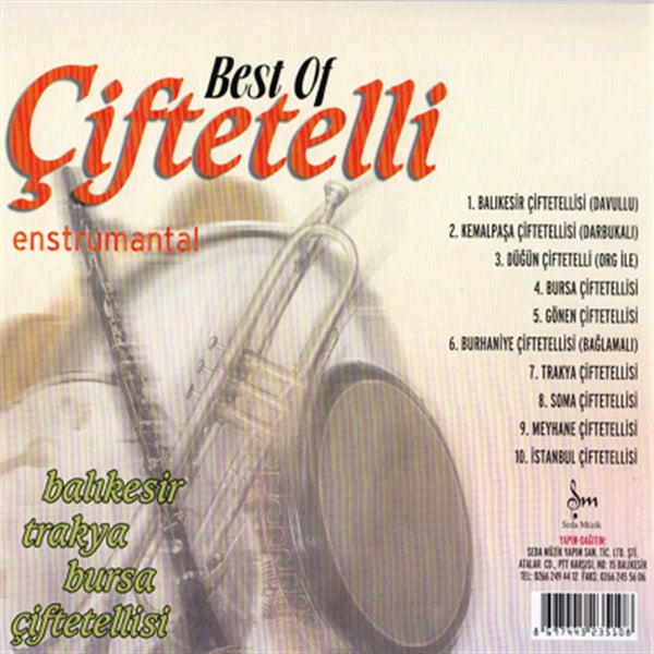 Best Of Çiftetelli - Balıkesir, Trakya, Bursa, Çiftetellisi |CD |Kına -Düğün | CD