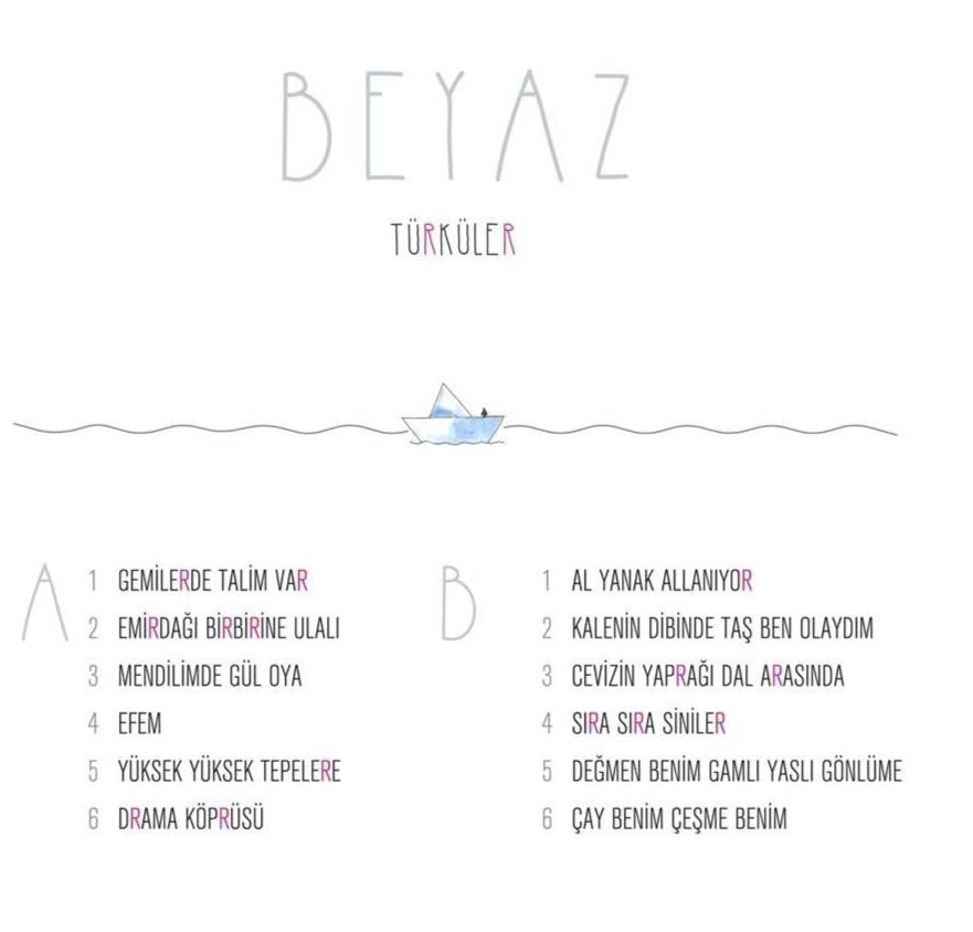 Beyaz - Türküler ( Plak )Schallplatte | LP | Türk halk | müziği | Plak