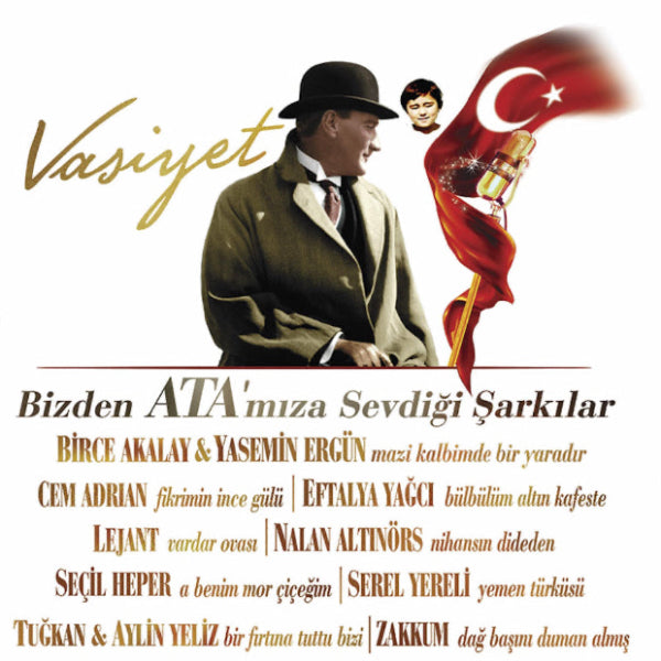 Bizden Ata'mıza Sevdiği Şarkılar - Çeşitli Sanatçı lar (Plak) Schallplatte | LP