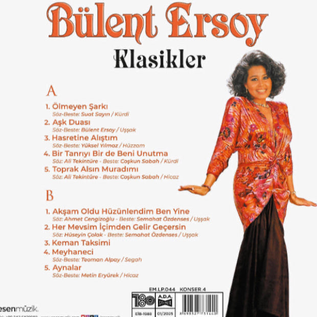 Bülent Ersoy - Klasikler (Plak) Türk Sanat | Plak | kayıt | LP