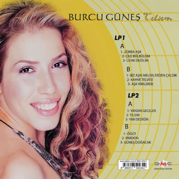 Burcu Güneş Plak-Tılsım-Plak (2 Plak) Türkçe | Pop | Plak | kayıt | LP