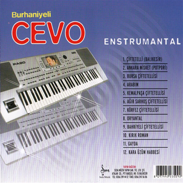 Burhaniyeli Burhan - Cevo CD | Oryantal | Enstrümantal CD | Instrumentalmusik | CD