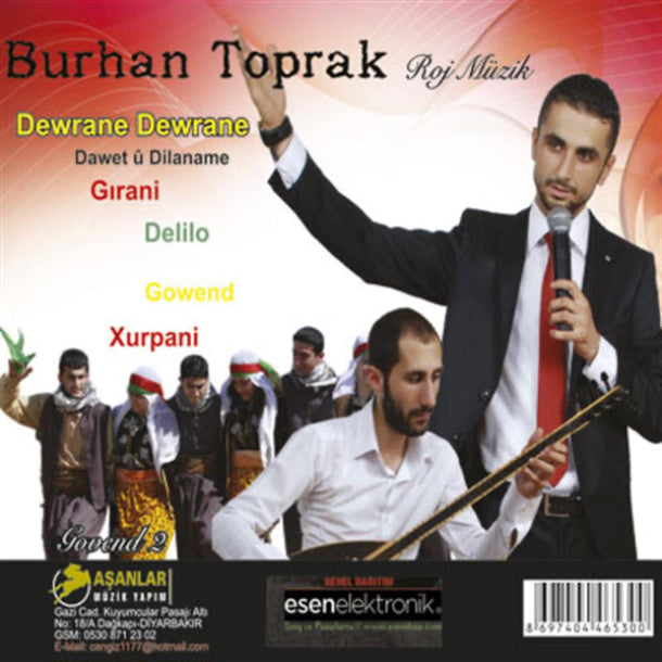Burhan Toprak CD - Kürtçe Halaylar | Kurdishe Halay | Dewrane Dewrane (CD ) Kürtçe CD
