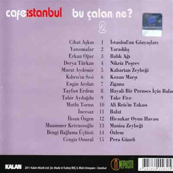 Cafe İstanbul - Bu Çalan Ne 2 CD | instrumental |Enstrümantal | Müzik | CD