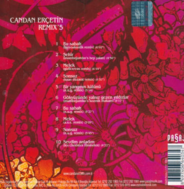 Candan Erçetin - Remix'5 ( CD ) Remix 5 |CD | Almanya | Sipariş