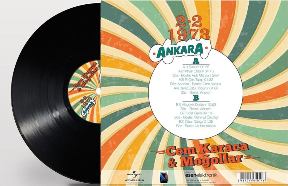 Cem Karaca| Moğollar | 2.2.1973 Ankara | Plak (Türkischer Rock | Schallplatte | LP)