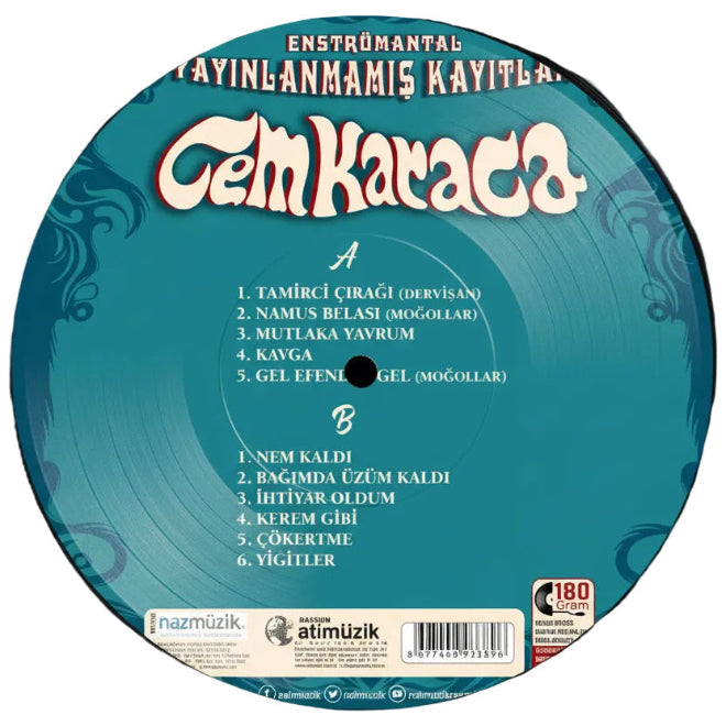 Cem Karaca- Yayınlanmamış Kayıtlar Plak ( Cem Karaca Plak )Enstrümantal Plak | Schallplatte