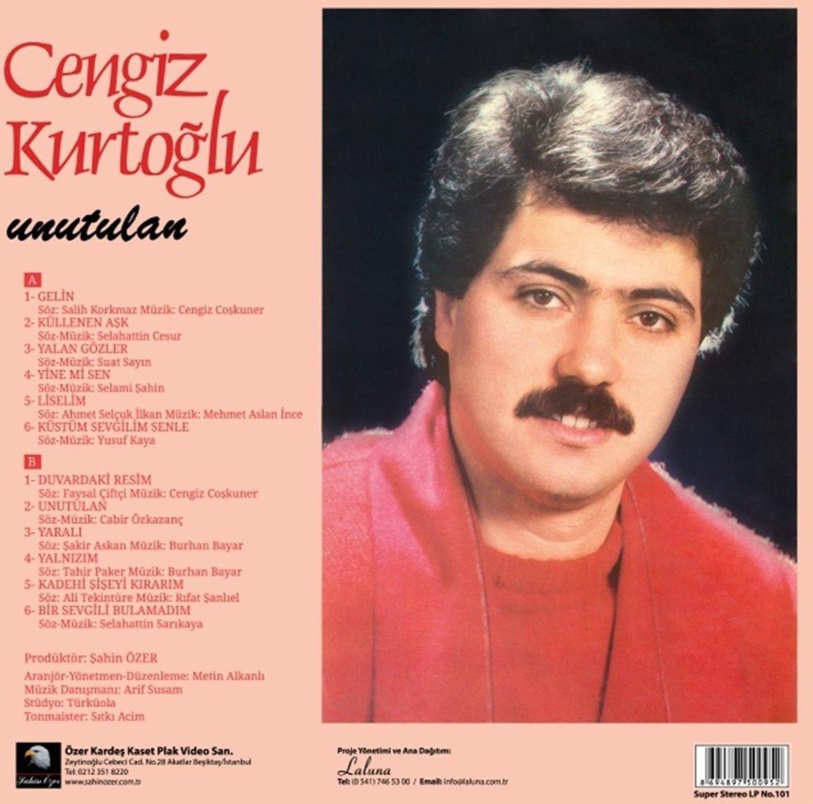 Cengiz Kurtoğlu Plak | Unutulan (Türkische Schallplatte, Rote Sonderedition, Arabesk | LP)