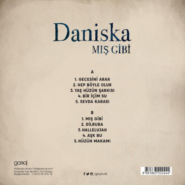Daniska - Mış Gibi (Plak) Rock | Albüm | Plak | Schallplatte | LP