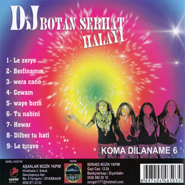 Kürtçe Halay | Dj Botan Serhat Halayı CD - Koma Dilaname 6 | CD |kürtce halay