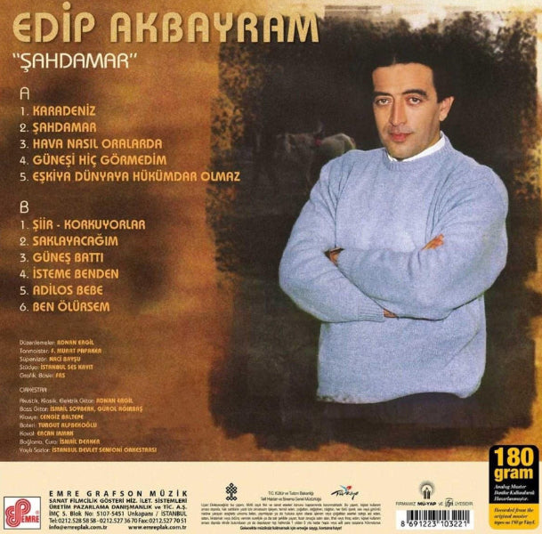 Edip Akbayram - Şahdamar (Plak) Türk |Halk |Müziği |Plak