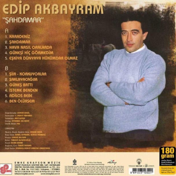 Edip Akbayram - Şahdamar (Plak) Türk |Halk |Müziği |Plak