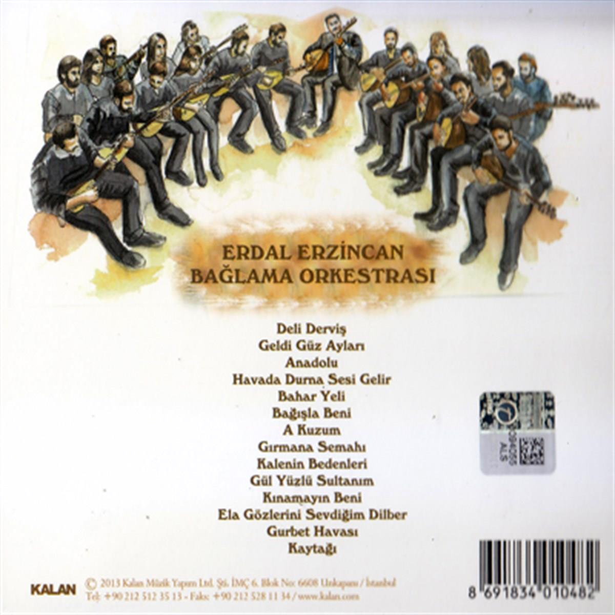 Erdal Erzincan - Bağlama Orkestrası ( CD ) Enstrümantal | halk müziği | CD