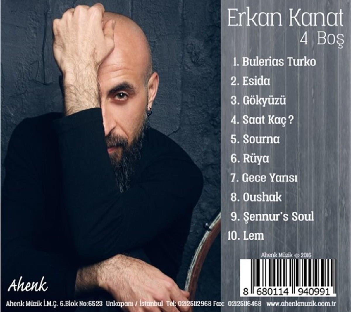 Erkan Kanat CD | 4 Boş ( Enstrümantal CD ) Türkçe | CD