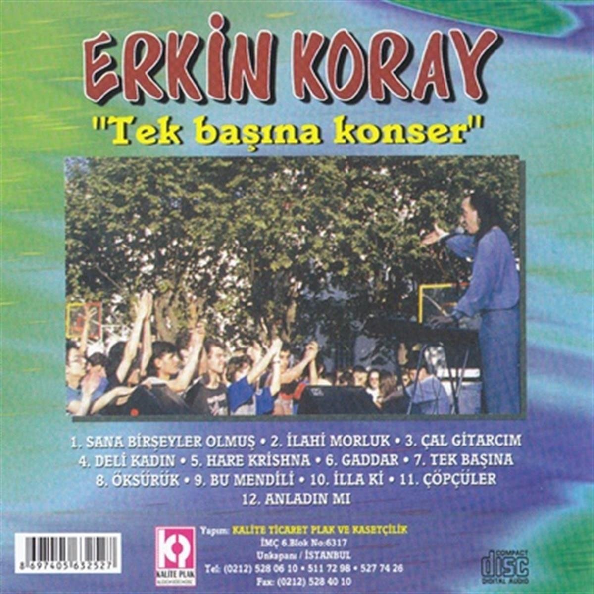 Erkin Koray - Tek Başına Konser ( CD ) Türkce Rock Müzik CD