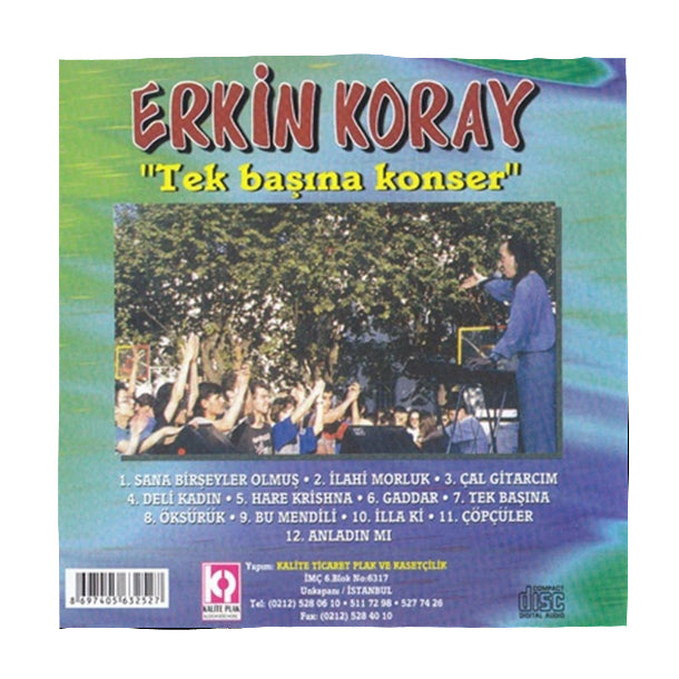 Erkin Koray - Tek Başına Konser ( CD ) Türkce Rock Müzik CD