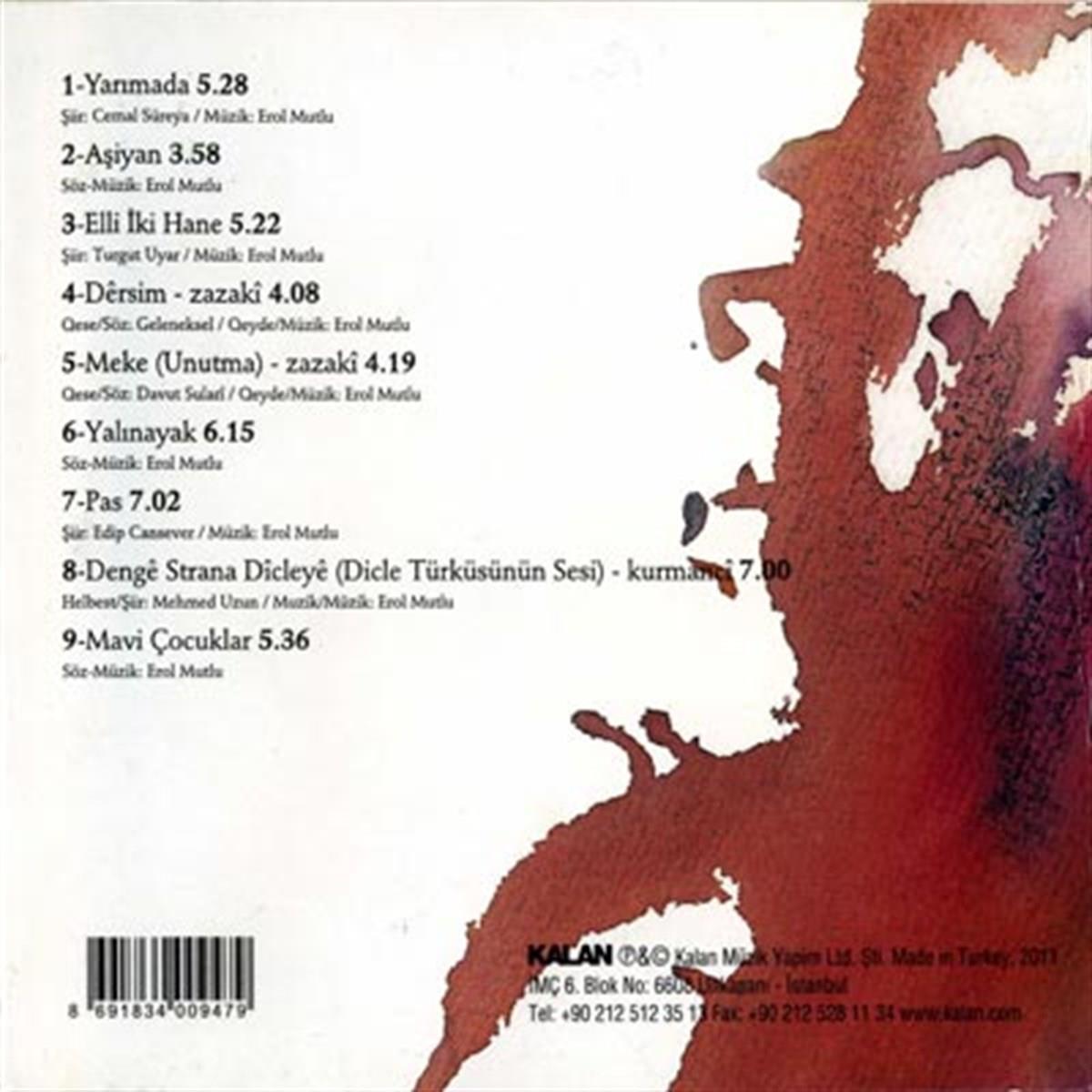 Erol Mutlu - Ateş Düşer Şarkılara (CD) Kürtçe | Zazaca | Türküler | CD