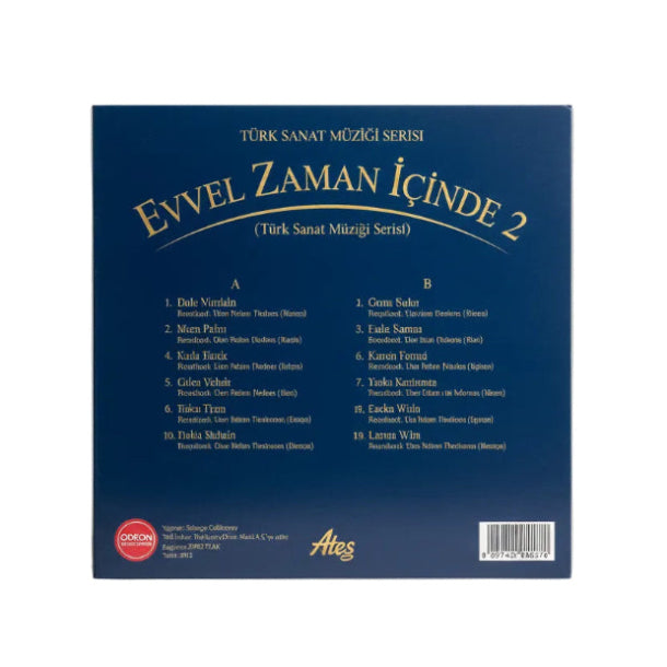 Evvel Zaman İçinde | Cilt 2 | Plak (Türkce | Sanat | Müziği | Müzik | Plaket)