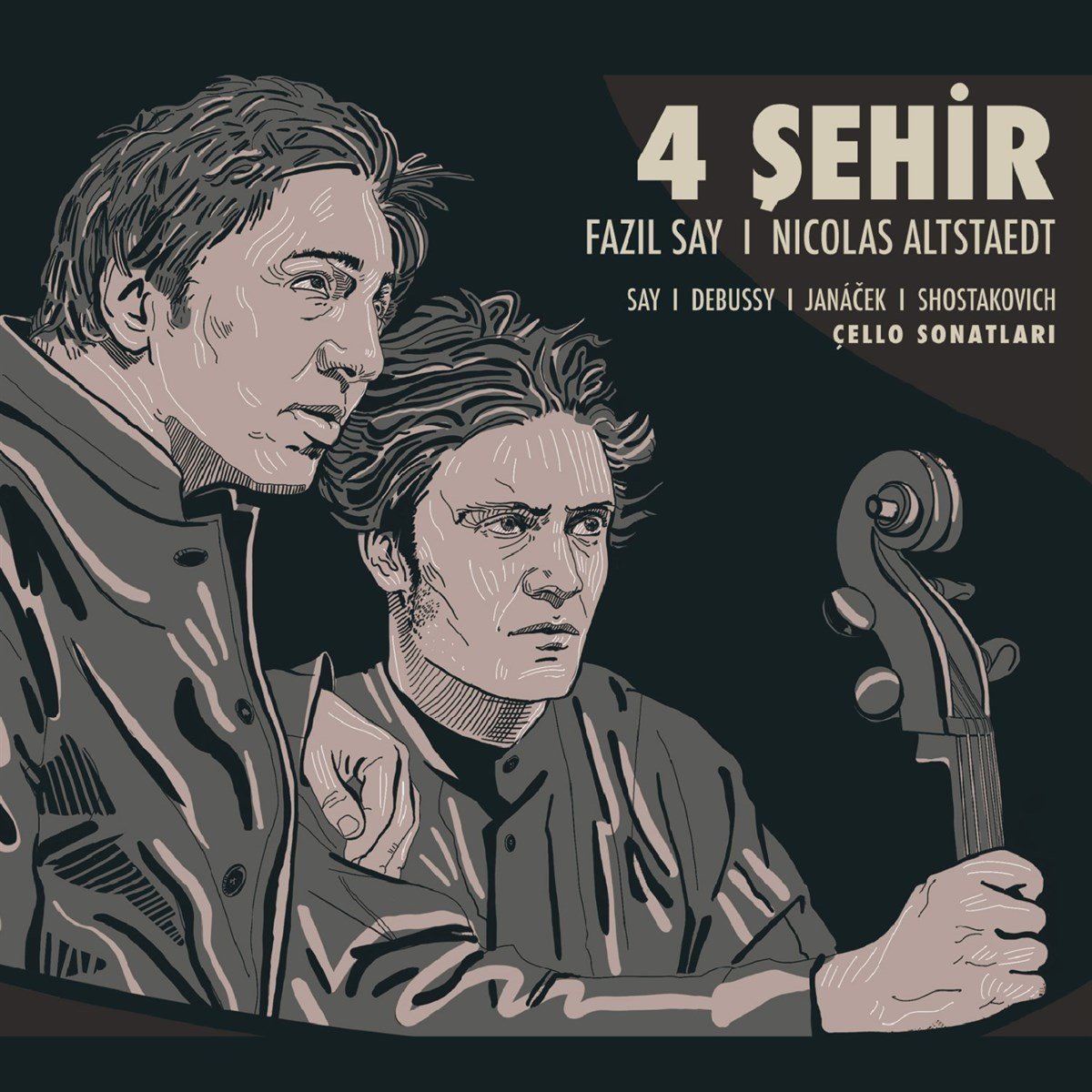 Fazıl Say |Nicolas Altstaedt CD |4 Sehir- Dört Sehir (Klasik, çağdaş klasik Müzik )Türkce CD