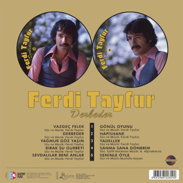 Ferdi Tayfur - Derbeder (Picture Plak) Almanya | Belçika | Hollanda | Fransa Plak Sipariş