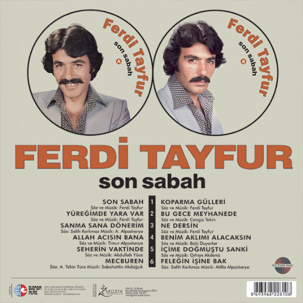 Ferdi Tayfur - Son Sabah Plak (Picture Plak) Almanya | Belçika | Hollanda Plak sipariş