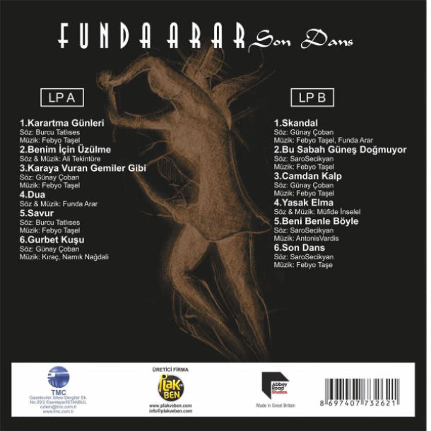 Funda Arar - Son Dans (Plak)Türkçe | Pop | Plak | kayıt | LP | Vinil