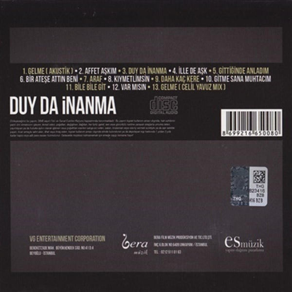 Gaye Aksu - Duy da İnanma (CD) Türkçe | Pop | CD