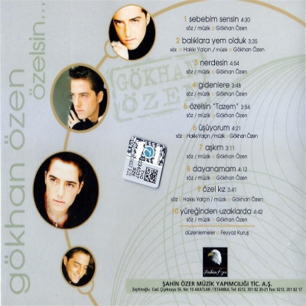 Gökhan Özen CD -Gökhan Özen - Özelsin ( CD )Türkçe | Pop | CD