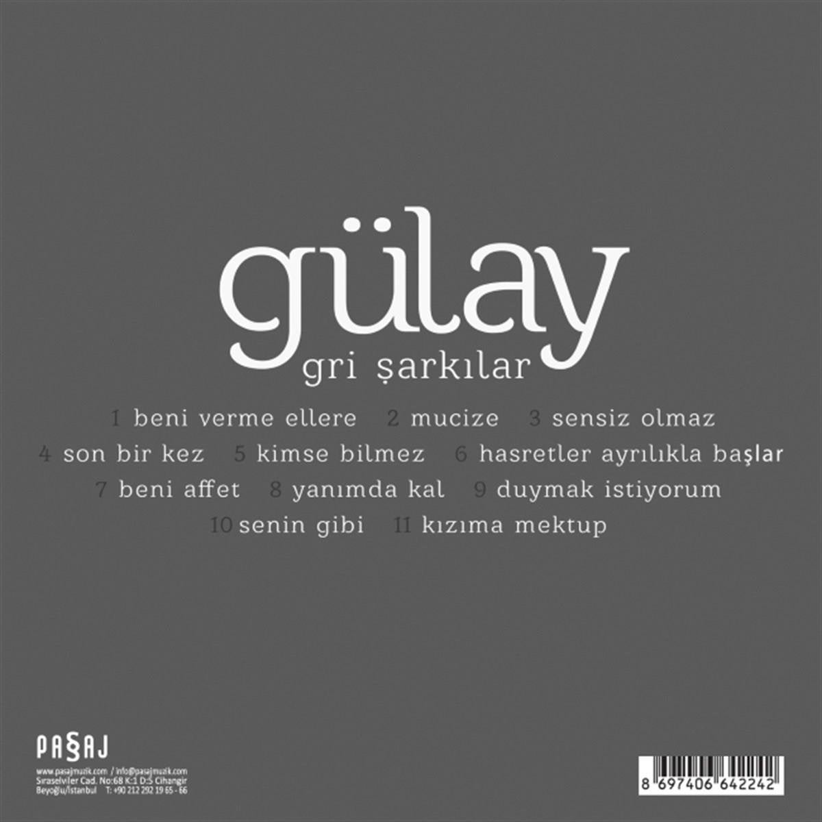 Gülay - Gri Şarkılar ( CD ) Türk Halk | Müziği | CD | CD'ler