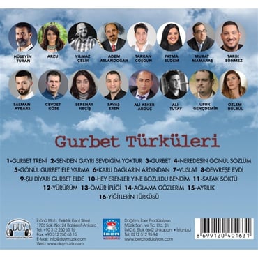 Gurbet Türküleri - Çeşitli Sanatçılar|dan |karışık|Türküler|CD
