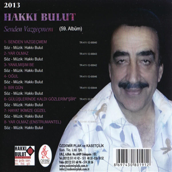 Hakkı Bulut - Senden Vazgeçmem |59.Albüm ( CD ) Arabesk | Müzik | CD