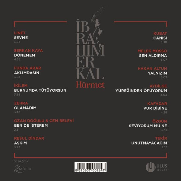 İbrahim Erkal - Hürmet |1 (CD)Çeşitli Sanatçılar | dan | Karışık | Arabesk | CD