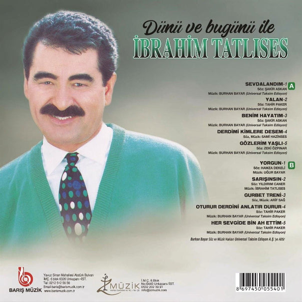 İbrahim Tatlıses - Dünü ve Bugünü İle (Plak) Türkçe | Arabesk | İbrahim Tatlıses Plak