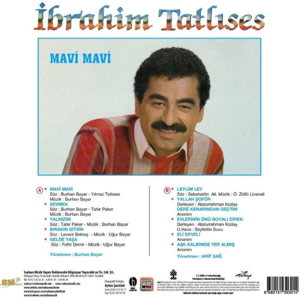 İbrahim Tatlıses - Mavi Mavi Plak(Arabesk Plak ) Plak | LP| Schallplatte