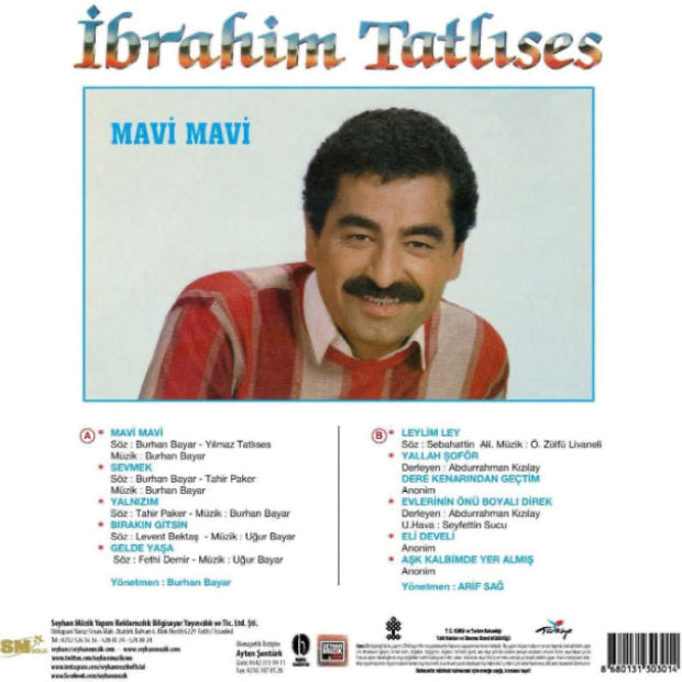İbrahim Tatlıses - Mavi Mavi Plak(Arabesk Plak ) Plak | LP| Schallplatte
