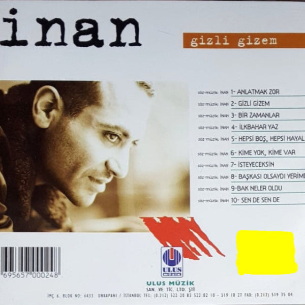 İnan - Gizli Gizem | CD | Türk Pop | Nostalji | CD | sipariş