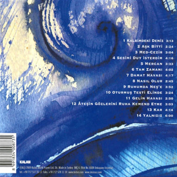 ince Saz 6 ( CD ) Kalbimdeki deniz | Türk Sanat |Müziği | CD