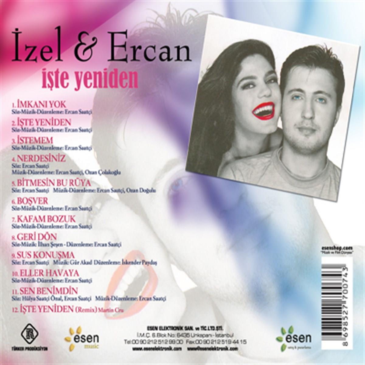 İzel | Ercan CD - İzel - Ercan İşte Yeniden|Türkçe | Pop | CD
