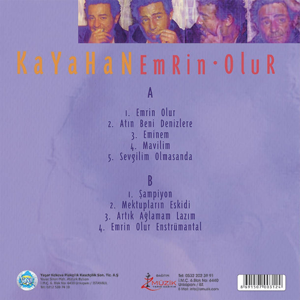 Kayahan - Emrin Olur | Plak | Türkischer Pop | Schallplatte | LP | sipariş | Almanya