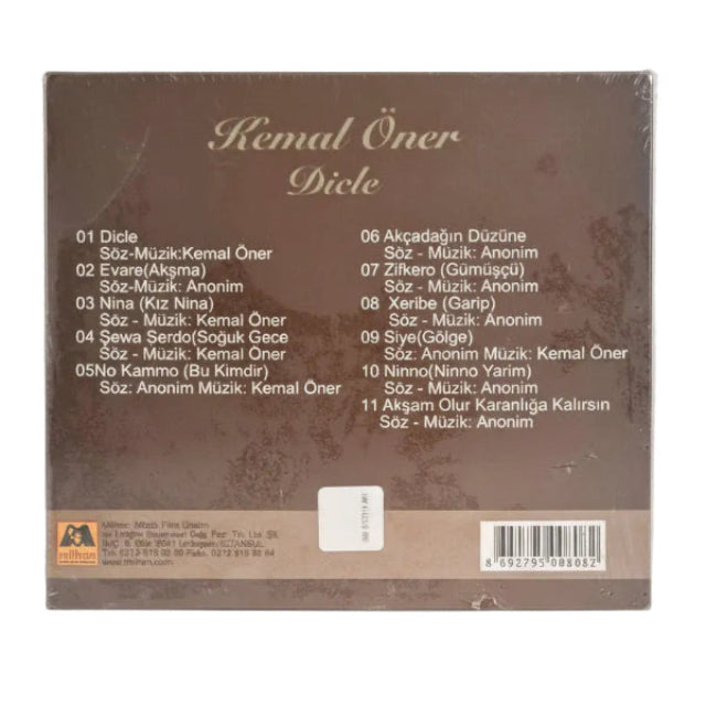 Kemal Öner - Dicle CD (Kurdish CD)Kürtçe CD | Kürtçe Halk | CD