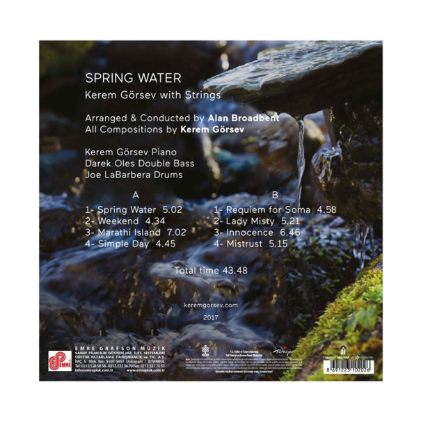 Kerem Görsev - Spring Water (Plak) Alan Broadbent | Darek Oles | Joe LaBarbela | LP