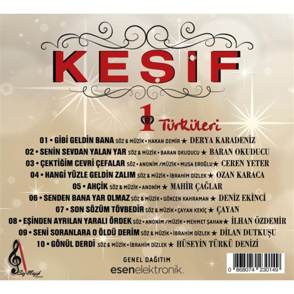 Keşif 1 -Türküleri (CD)Çeşitli Sanatçılar |Türk Halk |Müziği |CD