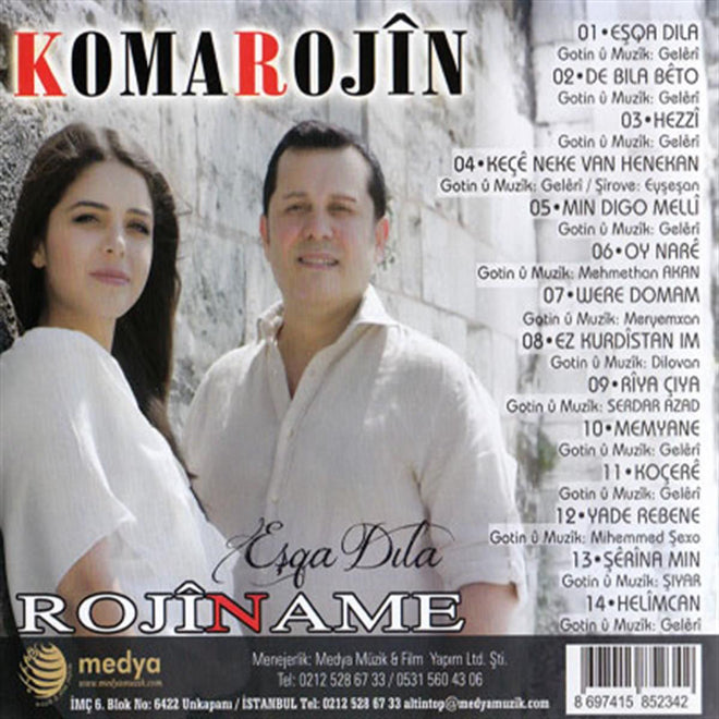 Koma Rojın - Rojiname ( CD ) Kürtçe |Kürt müziği | CD