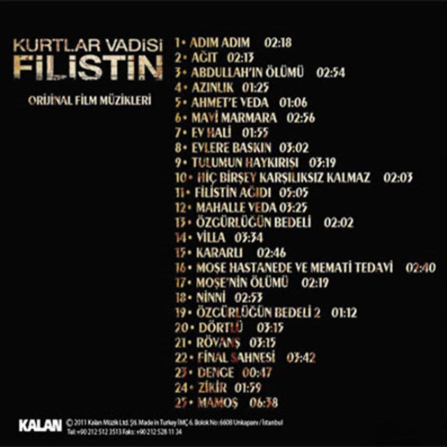 Kurtlar Vadisi- Filistin | Film Müzikleri CD | Film - Dizi Müzikleri | CD