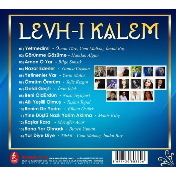 Levh-i Kalem |Karışık |Türküler(CD) Türk Halk | Müziği | Türkischer Volksmusik | CD