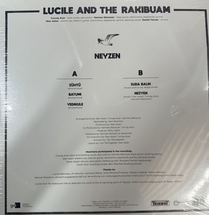 LUCILE AND THE RAKIBUAM – NEYZEN Plak |Schallplatte | LP