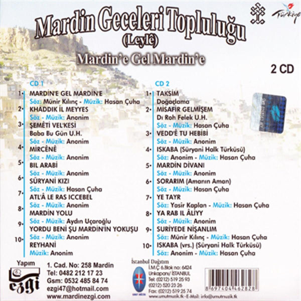 Mardin Geceleri Topluluğu (Leyle) Mardin'e Gel Mardin'e - CD | Kurdishe Volksmusik | CD