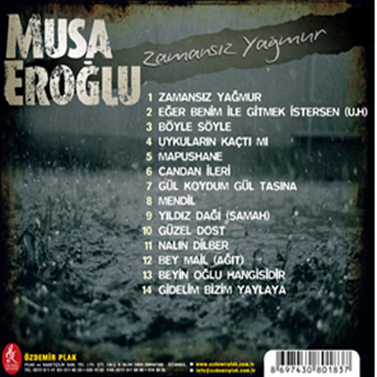Musa Eroğlu - Zamansız Yağmur (CD) Türk Halk | Müziği | CD