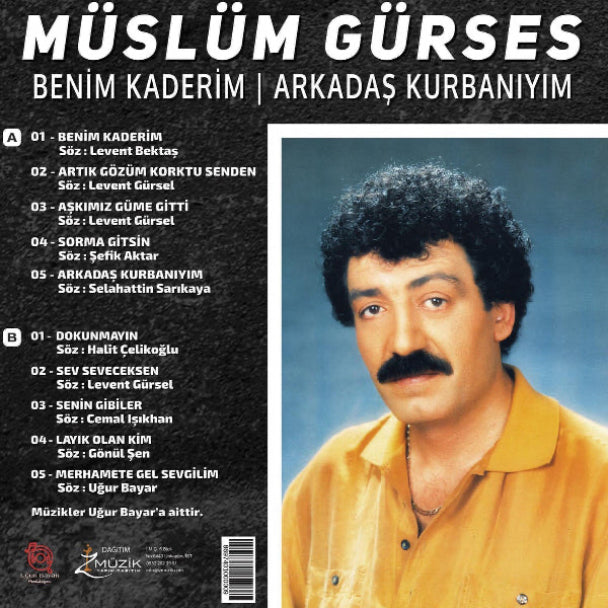 Müslüm Gürses Plak - Benim Kaderim | Arkadaş Kurbanıyım (Plak) Schallplatte | LP