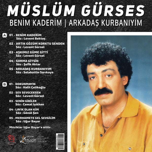 Müslüm Gürses Plak | Dertler İnsanı ( Arabesk | müzik | Plak | kayıt | LP